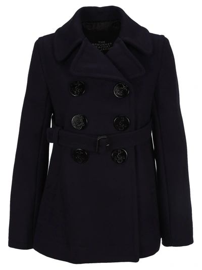 Shop Marc Jacobs The Shrunken Peacoat In Navy