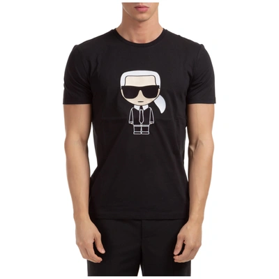 Shop Karl Lagerfeld Ikonik T-shirt In Nero