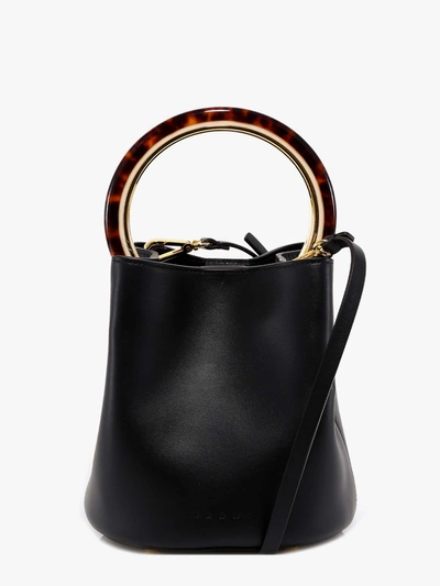 Shop Marni Bucket Bag In Black