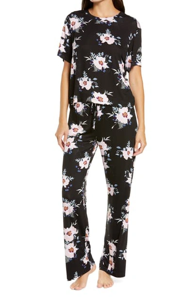Shop Honeydew Intimates All American Pajamas In Black Floral