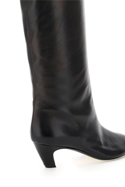 Shop Khaite Davis Knee-high Leather Boots In Black