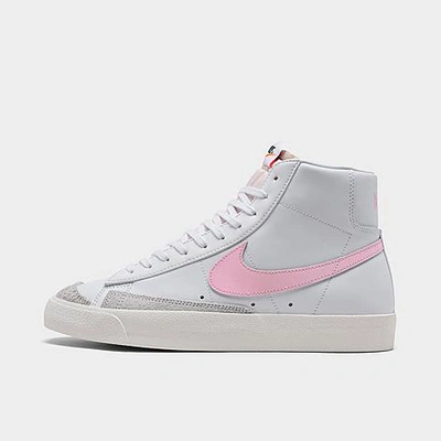 Shop Nike Men's Blazer Mid '77 Vintage Casual Shoes In White/pink Foam/sail