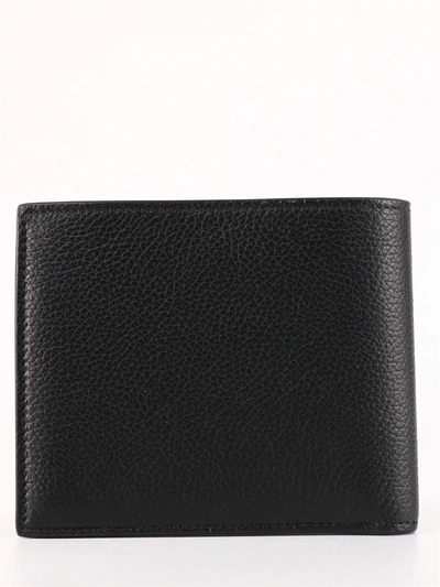 Shop Balenciaga Cash Square Folded Coin Wallet In Black