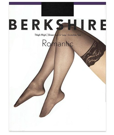 Shop Berkshire Romantic Thigh Highs In Black