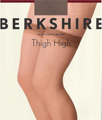 Shop Berkshire All Day Sheer Thigh Highs In Pale Taupe