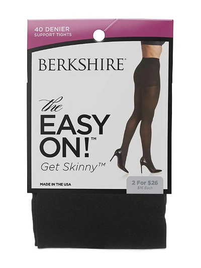 Shop Berkshire Get Skinny Easy On Cooling Control Top Tights In Black
