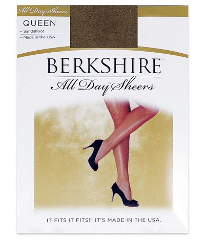Shop Berkshire Queen All Day Sheers Pantyhose In French Coffee