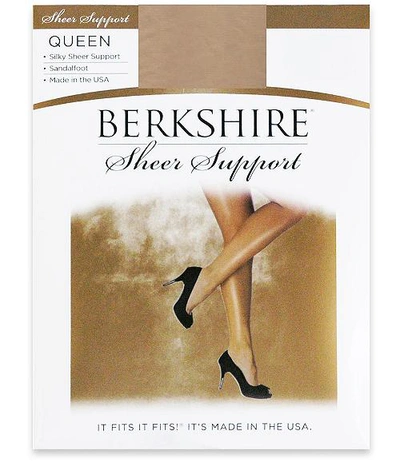 Shop Berkshire Queen Silky Sheer Support Pantyhose In Nude