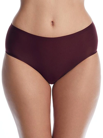Shop Chantelle Soft Stretch Hipster In Wine