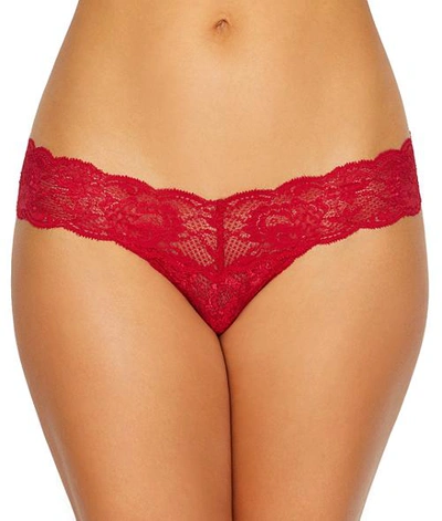 Shop Cosabella Never Say Never Cutie Low Rise Thong In Mystic Red