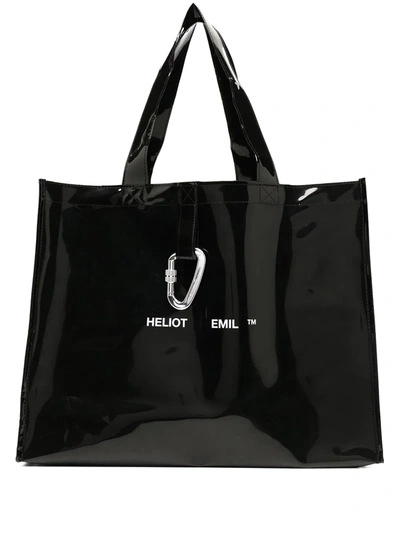 øje Kosciuszko Charmerende Heliot Emil Logo Shopper Tote In Black | ModeSens