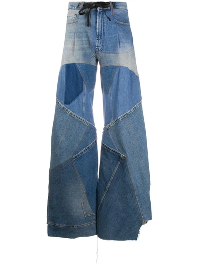 Shop Tom Ford Patchwork-detail Denim Jeans In Blue