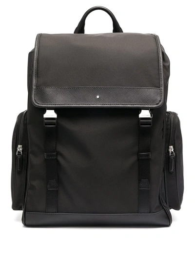 Shop Montblanc Sartorial Medium Backpack In Black