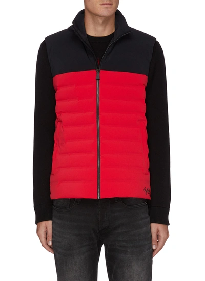Shop Aztech Mountain 'dale Of Aspen' Water Repellent Puff Sweater Jacket In Red,black