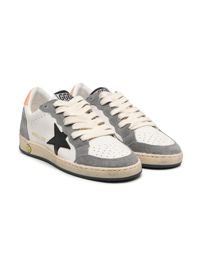 Shop Golden Goose Ball Star Trainers In White