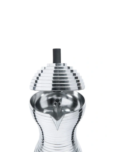 Alessi Pulcina Aluminium Casting Espresso Coffee Maker 26cm In Silver