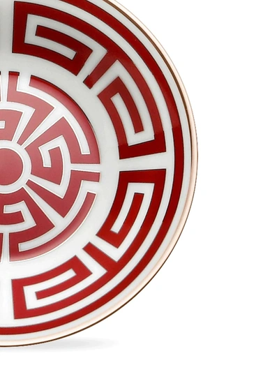 Richard Ginori Labirinto Coffee Saucers (set Of 2) In Red