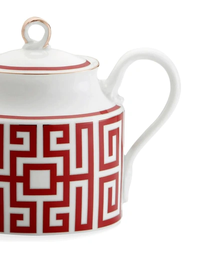 Richard Ginori Labirinto Teapot In Red