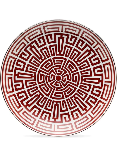 Shop Richard Ginori Labirinto Serving Plates (31cm) In Red