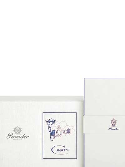 Pineider Capri Writing Set (set Of 24) In White