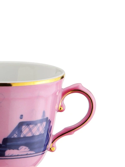 Shop Richard Ginori Oriente Italiano Coffee Cups (set Of 2) In Pink