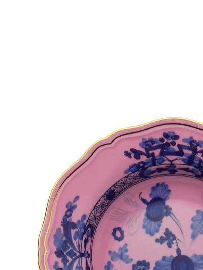 Richard Ginori Oriente Italiano Porcelain Soup Plates (set Of 2) In Pink