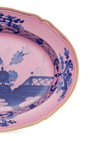 Shop Richard Ginori Oriente Italiano Porcelain Serving Platter (38cm) In Pink