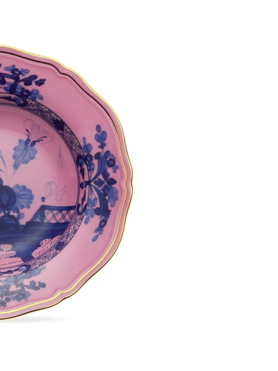 Shop Richard Ginori Oriente Italiano Porcelain Soup Plates (set Of 2) In Pink
