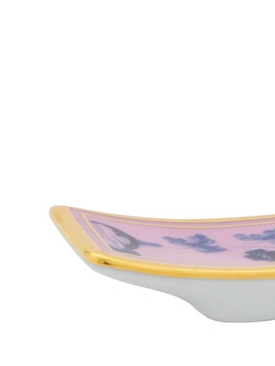 Shop Richard Ginori Oriente Italiano Porcelain Chopstick Holders (set Of 2) In Pink