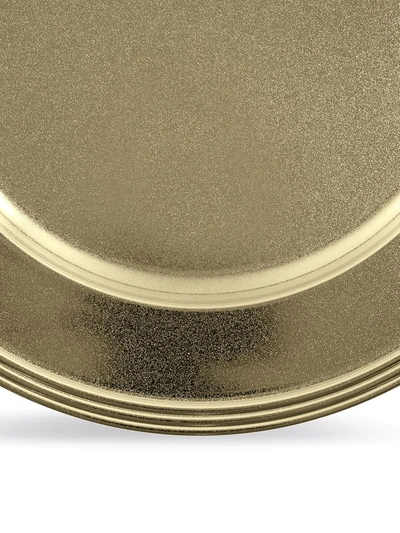 Sambonet Avenue Stripe-edge Plate (31cm) In Gold