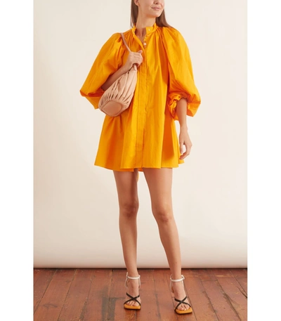 Shop Camilla And Marc Opal Mini Dress In Tang In Yellow