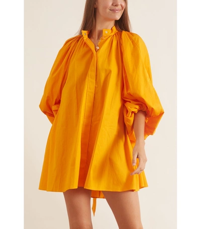 Shop Camilla And Marc Opal Mini Dress In Tang In Yellow