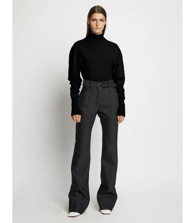 Shop Proenza Schouler Eco Cashmere Puff Sleeve Sweater In 00200 Black