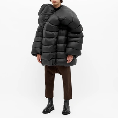 Shop Moncler Rick Owens +  Hikoville Coat In Black