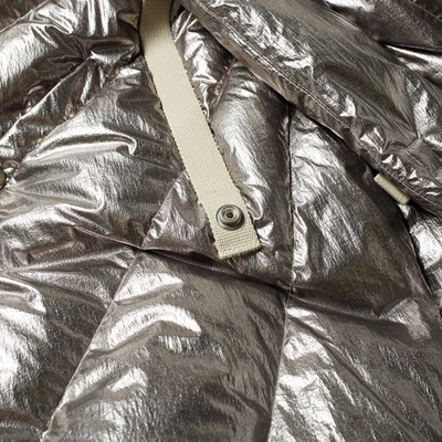Shop Moncler Rick Owens +  Porterville Coat In Silver