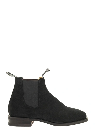 RM Williams Black Suede Leather Comfort Chelsea Boot … - Gem