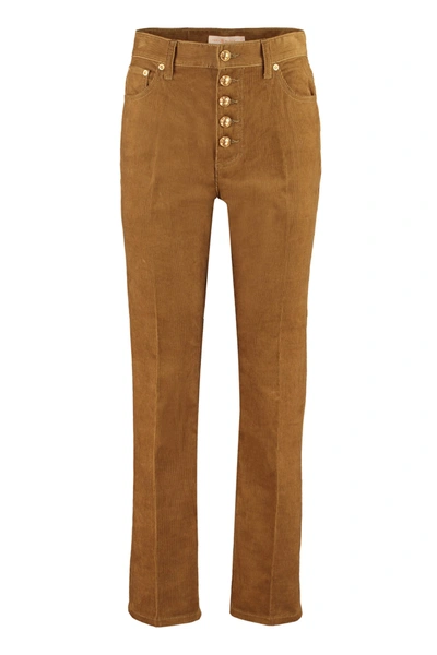Shop Tory Burch Corduroy Trousers In Brown