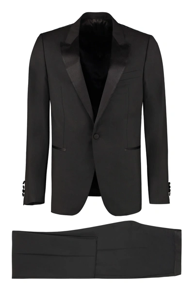 Shop Lanvin Wool And Mohair Two Piece Suit In Black