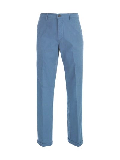 Shop Pence Classic Pants W/lapel In Avio