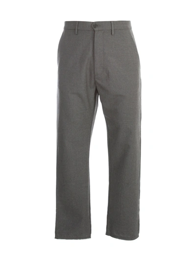 Shop Pence Wool Stretch Pants W/slit On Bottom In Ferro
