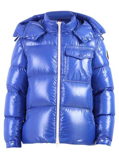 Shop Moncler Padded Jacket In Blue