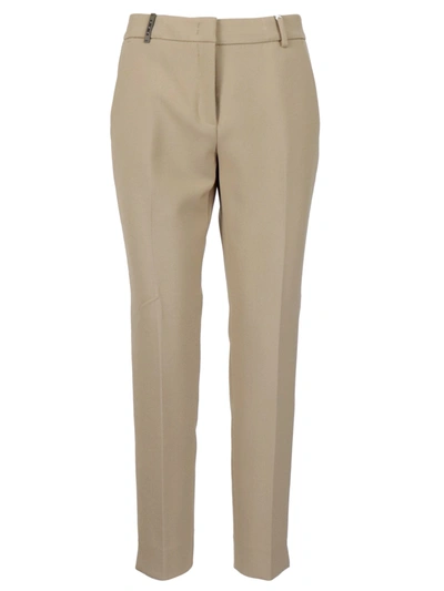 Shop Peserico Party Trousers Trousers In Camel