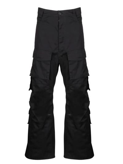 Shop Balenciaga Cargo Pants In Black