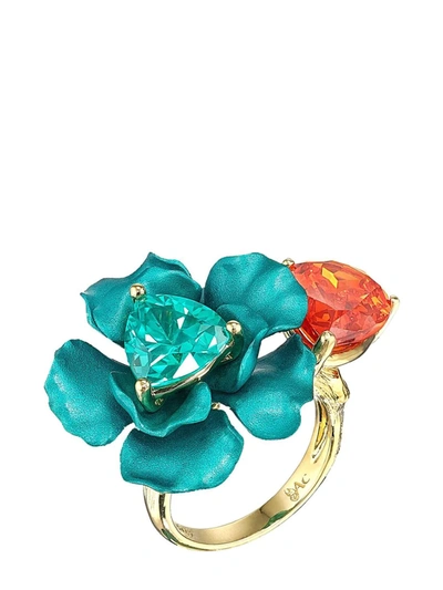 Shop Anabela Chan Mandarin Paraiba Bloom Ring In Multicolour