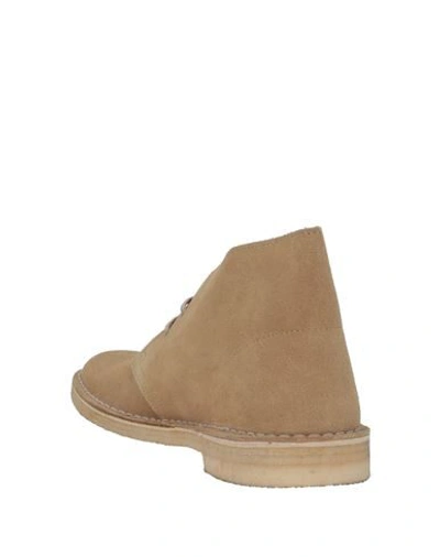 Shop Clarks Originals Man Ankle Boots Sand Size 7 Soft Leather In Camel
