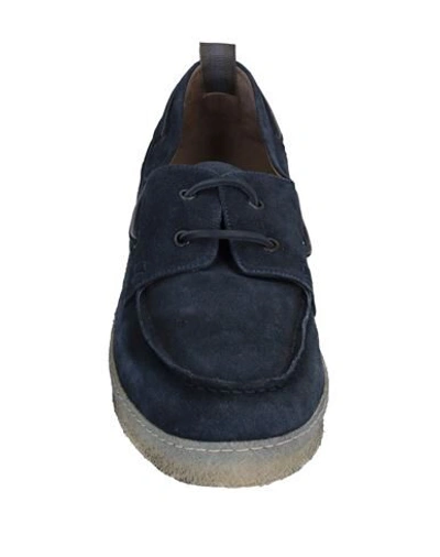Shop Alexander Hotto Loafers In Dark Blue