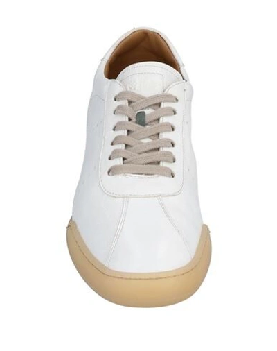 Shop Green George Man Sneakers White Size 8.5 Soft Leather