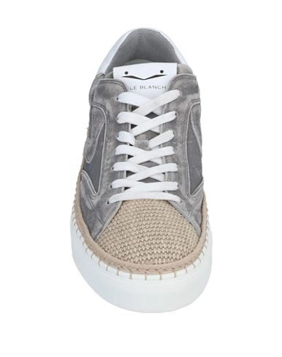 Shop Voile Blanche Man Sneakers Grey Size 9 Leather, Textile Fibers