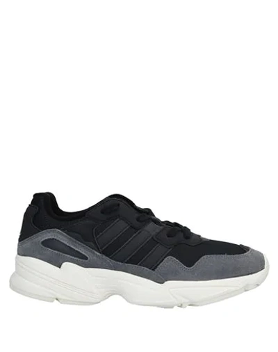 Shop Adidas Originals Man Sneakers Black Size 8 Textile Fibers, Soft Leather