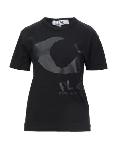 Shop Comme Des Garçons Play Woman T-shirt Black Size M Paper